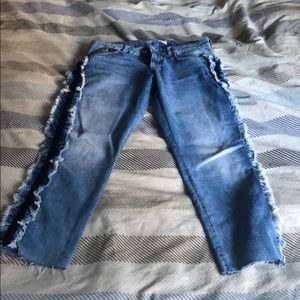 Zara Raw Hem Basic Jeans